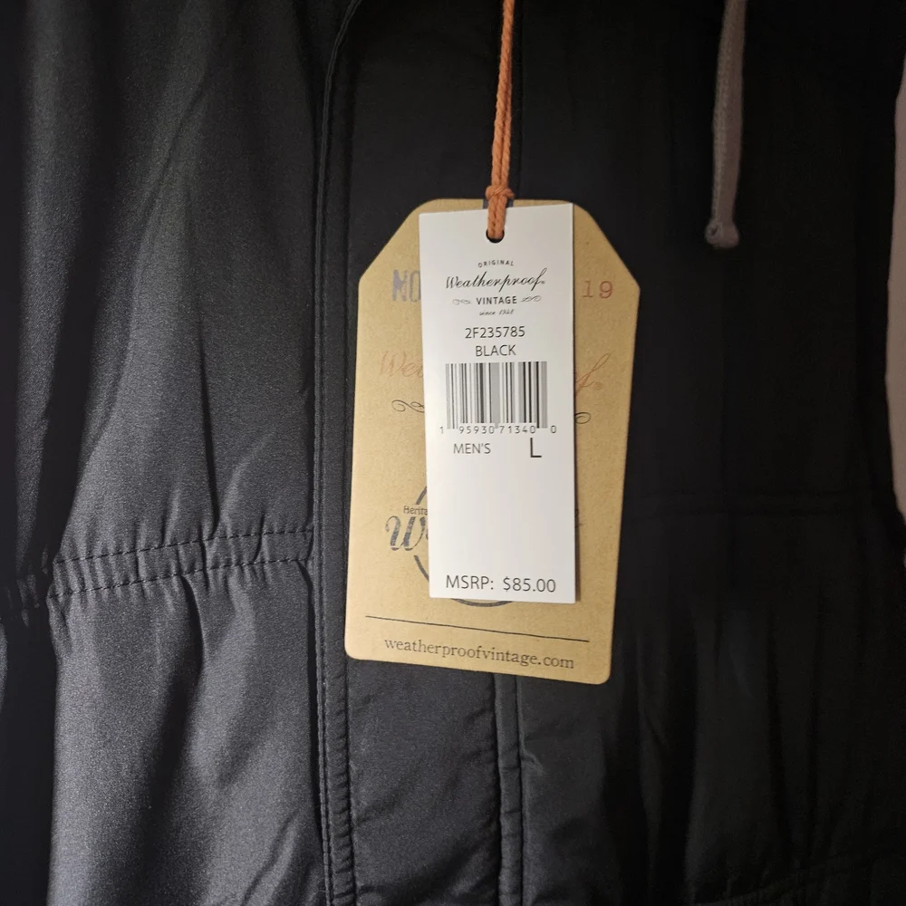 Men's Black Hooded Vest